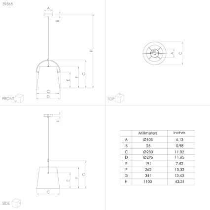 Eglo - Lampadario su filo 1xE27/40W/230V