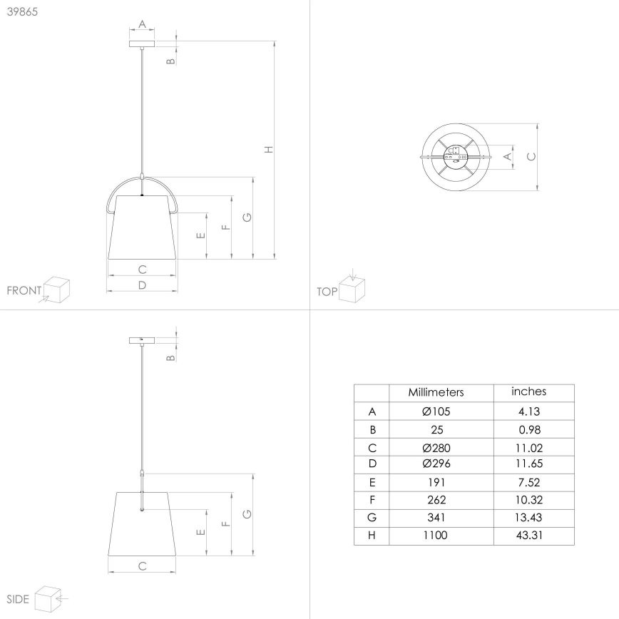 Eglo - Lampadario su filo 1xE27/40W/230V
