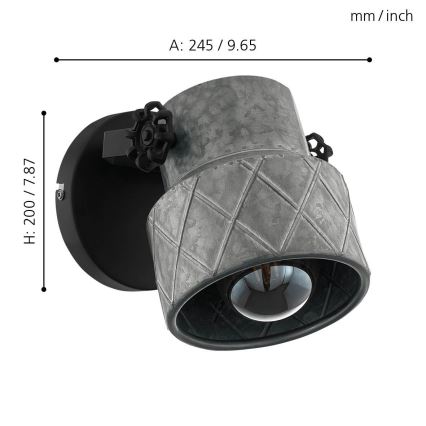 Eglo - Applique 1xE27/40W/230V