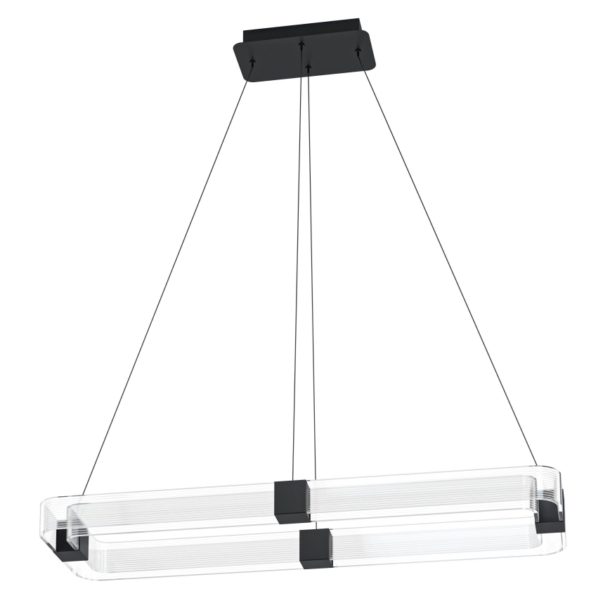 Eglo - Lampadario a sospensione con filo LED dimmerabile LED/39,2W/230V 3000K nero
