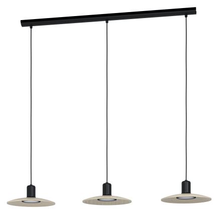 Eglo - Lampadario LED a sospensione con filo 3xGU10/4,6W/230V 3000K
