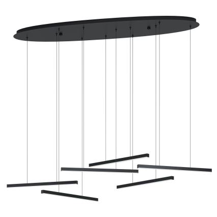 Eglo - Lampadario a sospensione con filo LED dimmerabile 6xLED/8,4W/230V 3000K nero