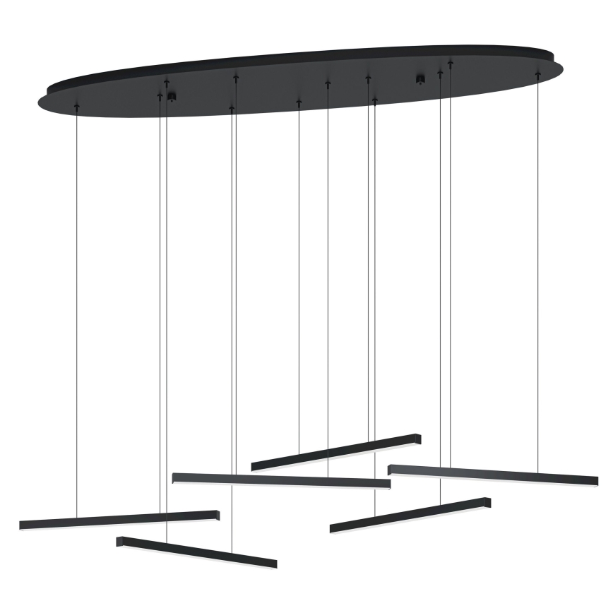 Eglo - Lampadario a sospensione con filo LED dimmerabile 6xLED/8,4W/230V 3000K nero