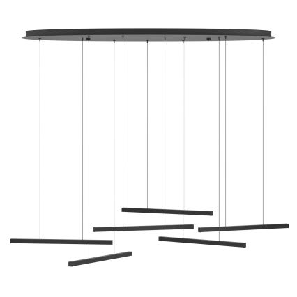Eglo - Lampadario a sospensione con filo LED dimmerabile 6xLED/8,4W/230V 3000K nero
