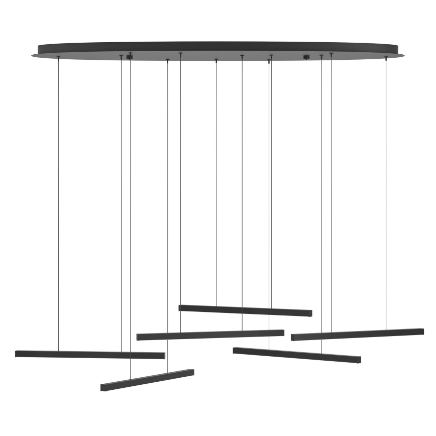 Eglo - Lampadario a sospensione con filo LED dimmerabile 6xLED/8,4W/230V 3000K nero