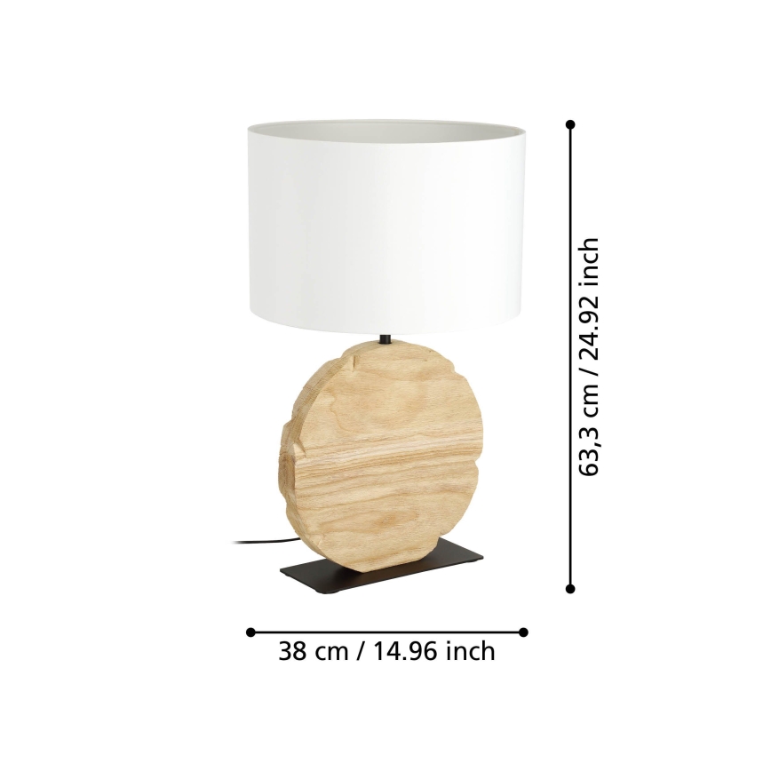 Eglo - Lampada da tavolo 1xE27/40W/230V 63,5 cm marrone