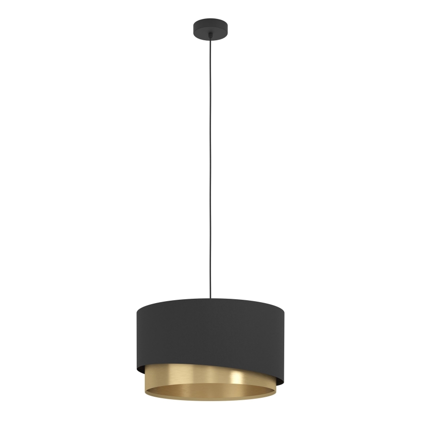 Eglo - Lampadario a sospensione con filo 1xE27/40W/230V nero/oro