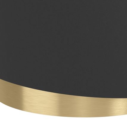 Eglo - Lampadario a sospensione con filo 1xE27/40W/230V nero/oro