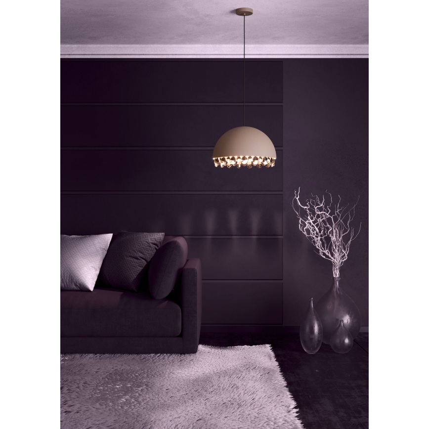 Eglo - Lampadario a sospensione con filo 1xE27/40W/230V marrone