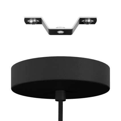 Eglo - Lampadario a sospensione con filo 3xE27/40W/230V nero/oro