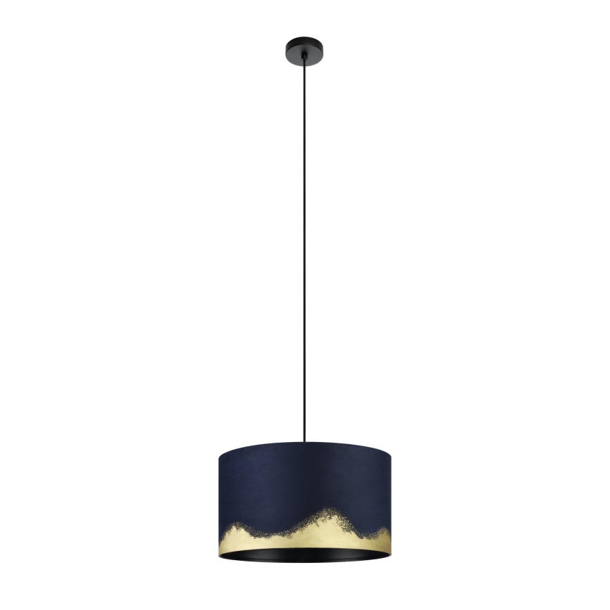 Eglo - Lampadario a sospensione con filo 1xE27/40W/230V diametro 38 cm blu/oro
