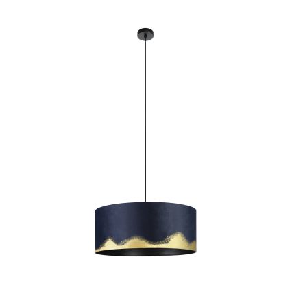 Eglo - Lampadario a sospensione con filo 1xE27/40W/230V diametro 53 cm blu/oro
