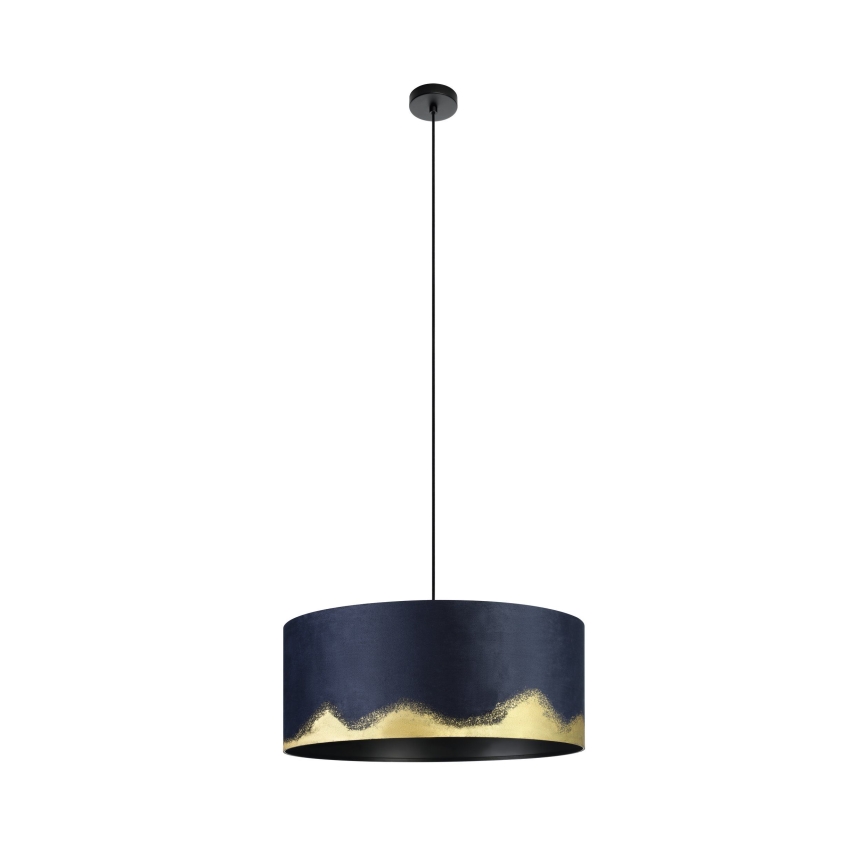 Eglo - Lampadario a sospensione con filo 1xE27/40W/230V diametro 53 cm blu/oro