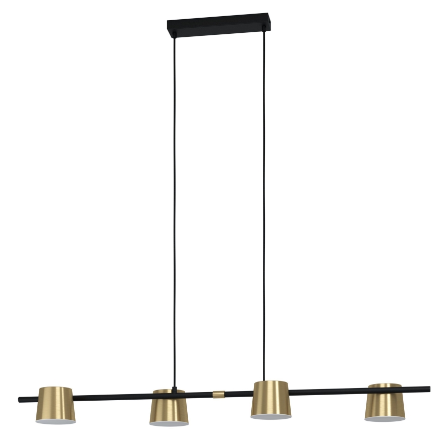 Eglo - Lampadario LED a sospensione con filo 4xGU10/4,6W/230V 3000K oro