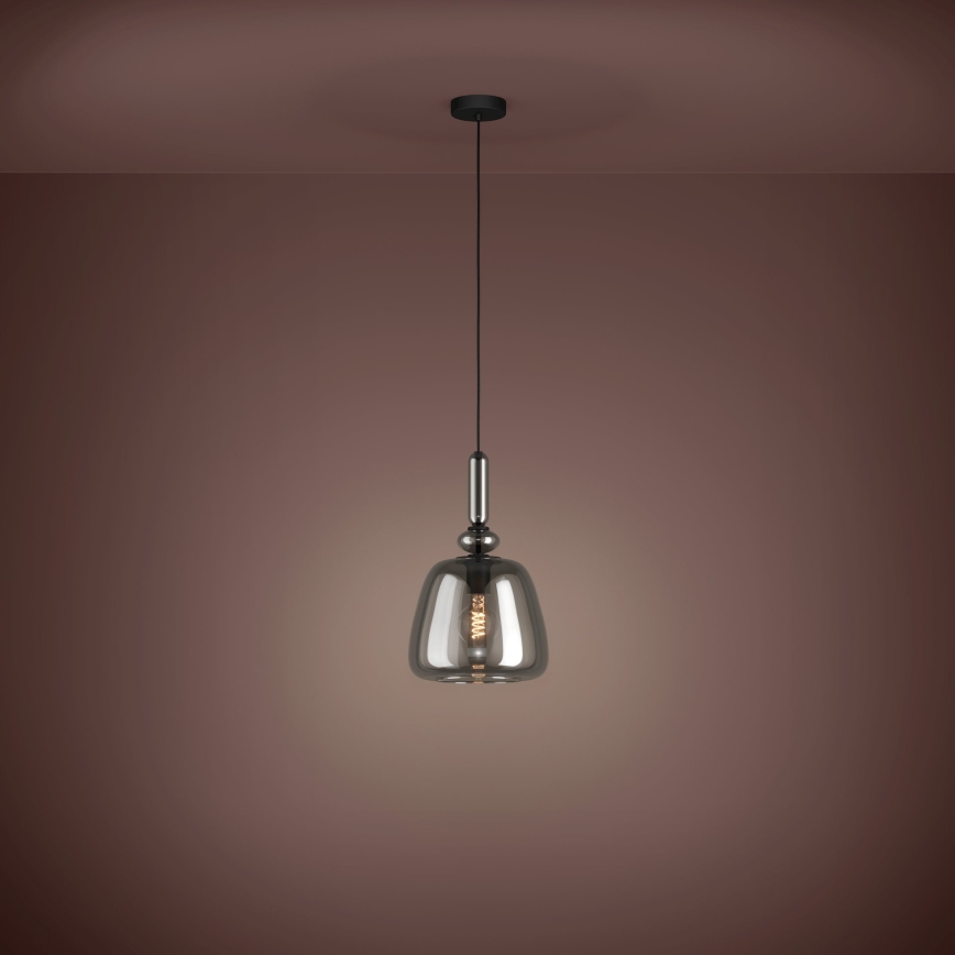 Eglo - Lampadario a sospensione con filo 1xE27/40W/230V fumé