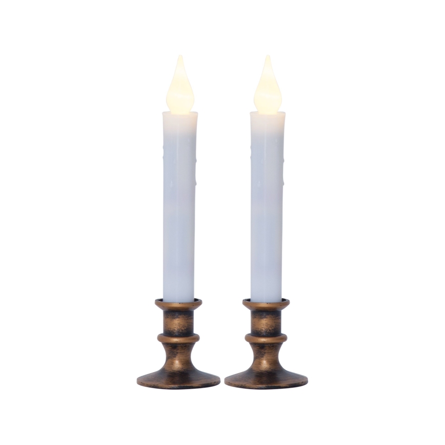 Eglo 410029 - Set da 2 candele LED (alimentazione 1xAA), luce calda