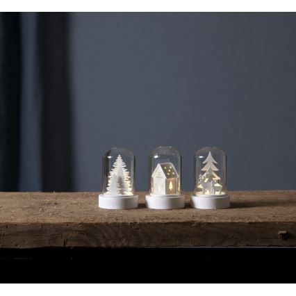 Eglo - Set 3x decorazioni natalizie a LED LED/0,06W/1xCR2032 bianco