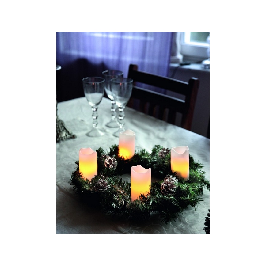 Eglo - SET 4x LED Decorazioni natalizie 2xLED/0,18W/2xCR2032 + Telecomando