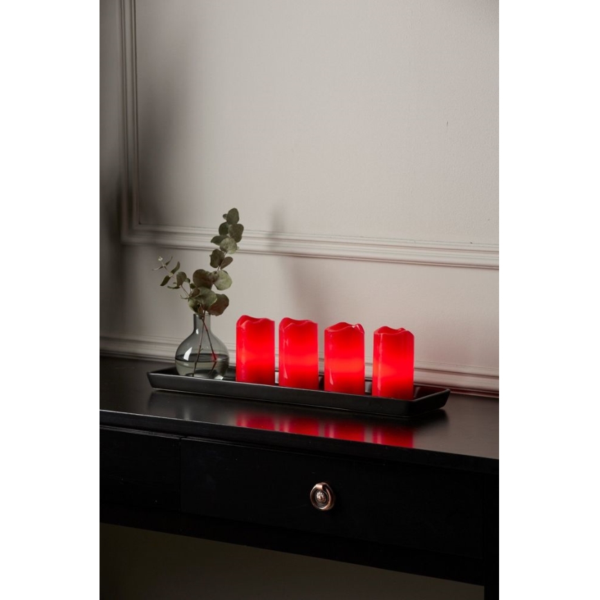 Eglo - Set da 4 decorazioni natalizie LED ADVENT LED/0,18W/2xCR2032 + telecomando