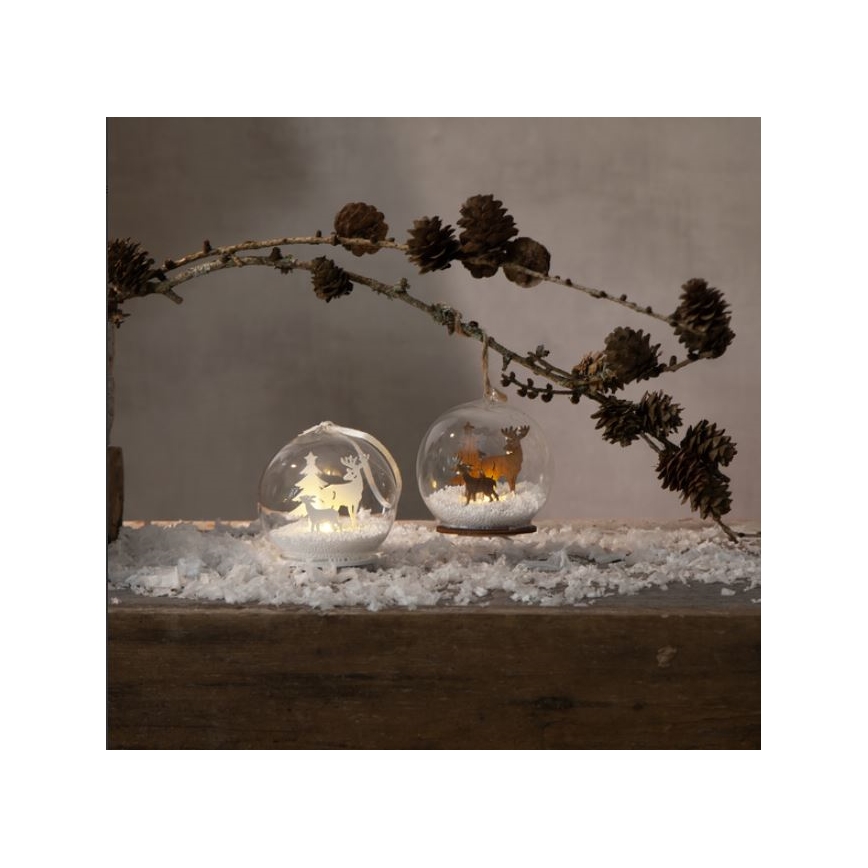 Eglo - Decorazione natalizia LED 1xLED/0,06W/1xCR2032 marrone