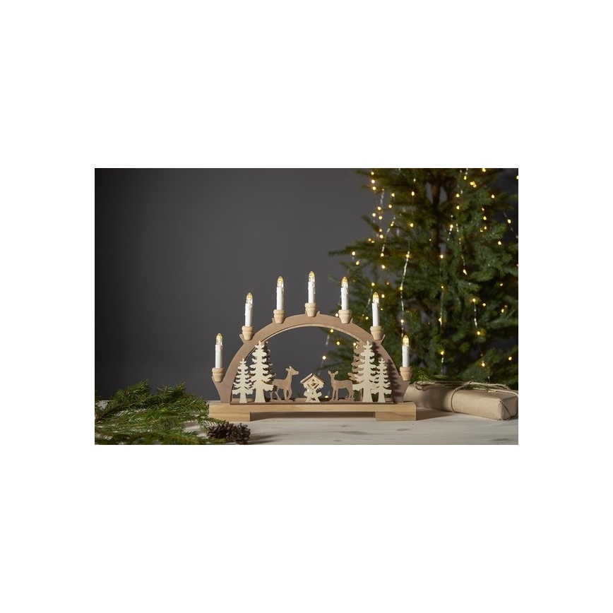 Eglo - Candeliere LED Natale 10xLED/0,03W/2xAA