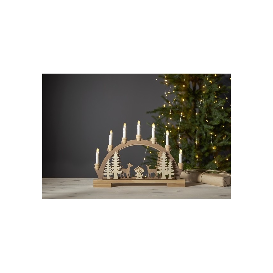 Eglo - Candeliere LED Natale 10xLED/0,03W/2xAA