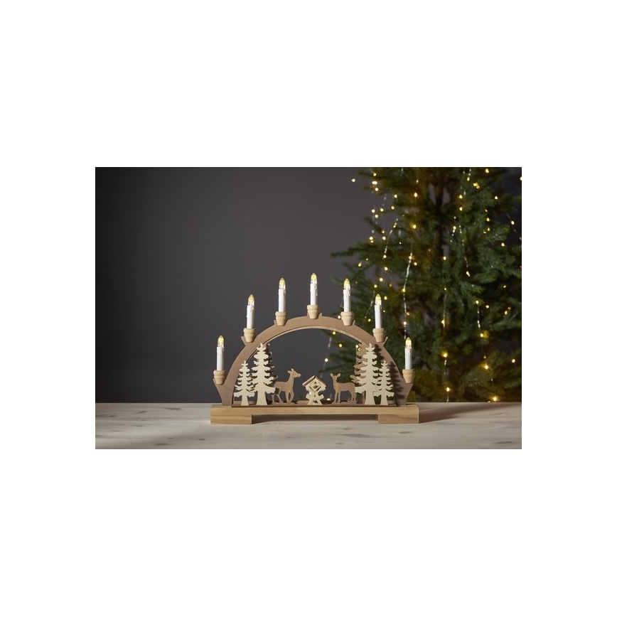 Eglo - Candeliere LED Natale 10xLED/0,03W/2xAA