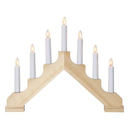 Eglo - Candelabro di natale 7xE10/3W/230V