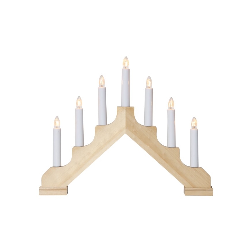Eglo - Candelabro di natale 7xE10/3W/230V