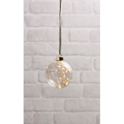 Eglo - Decorazione natalizia LED 15xLED/0,012W/3xAA d. 10 cm