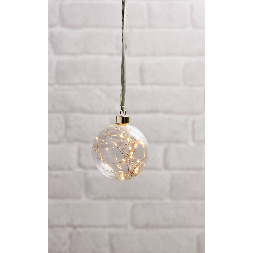 Eglo - Decorazione natalizia LED 15xLED/0,012W/3xAA d. 10 cm