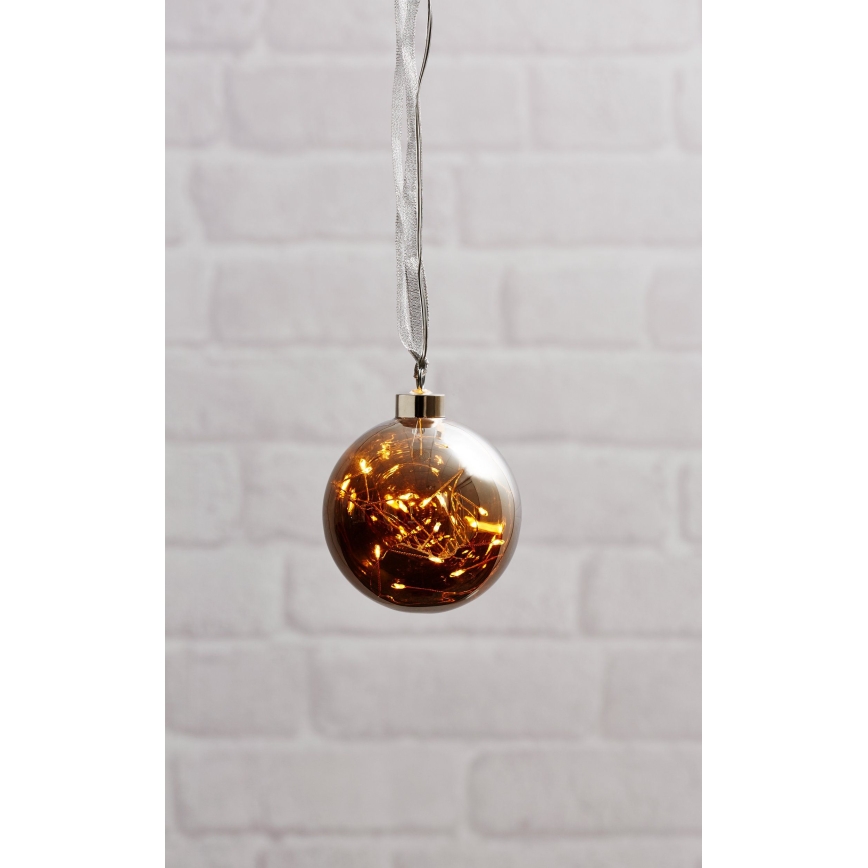 Eglo - Decorazione natalizia LED 15xLED/0,064W/3xAA d. 10 cm
