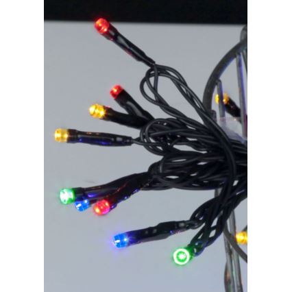 Eglo - Catena luminosa da esterno a LED, 80 LED, 8 m, IP44, multicolore