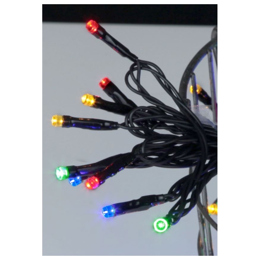 Eglo - Catena luminosa da esterno a LED, 80 LED, 8 m, IP44, multicolore