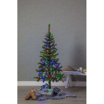 Eglo - Catena luminosa da esterno a LED, 80 LED, 8 m, IP44, multicolore