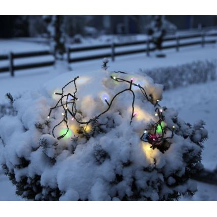 Eglo - Catena luminosa da esterno a LED, 80 LED, 8 m, IP44, multicolore