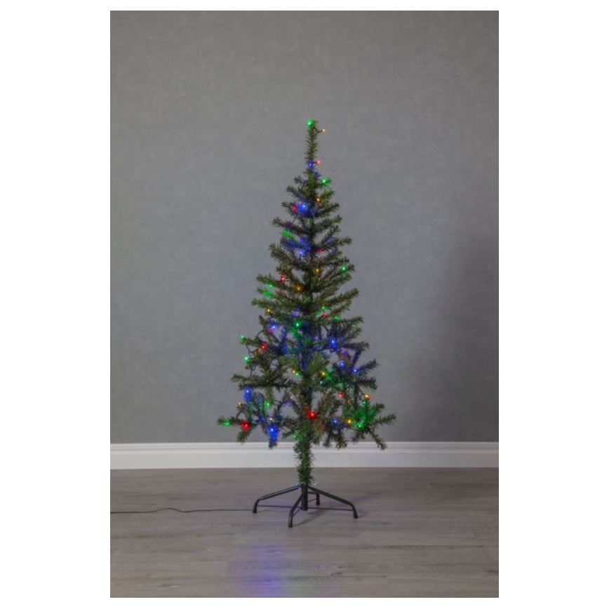Eglo - Catena luminosa da esterno a LED, 80 LED, 8 m, IP44, multicolore
