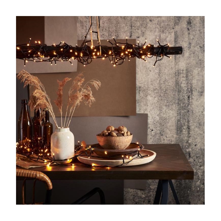 Eglo - Catena luminosa LED per esterni 800 LED, 21 m, IP44, bianco caldo