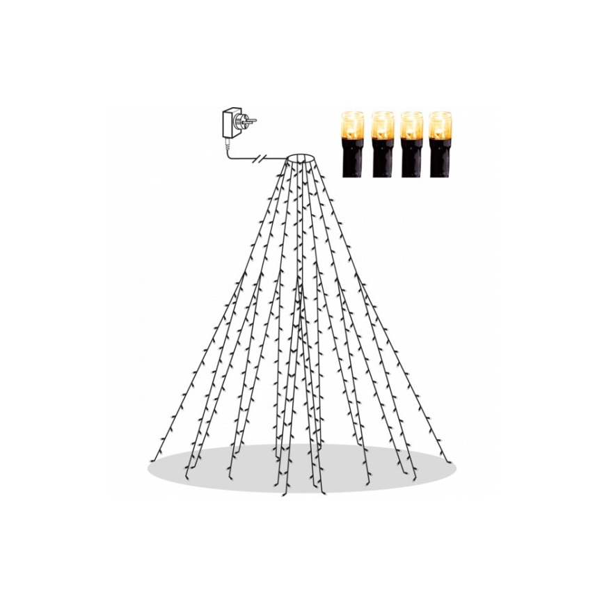 Eglo - Catena natalizia LED da esterno 360xLED 2m IP44 bianco caldo