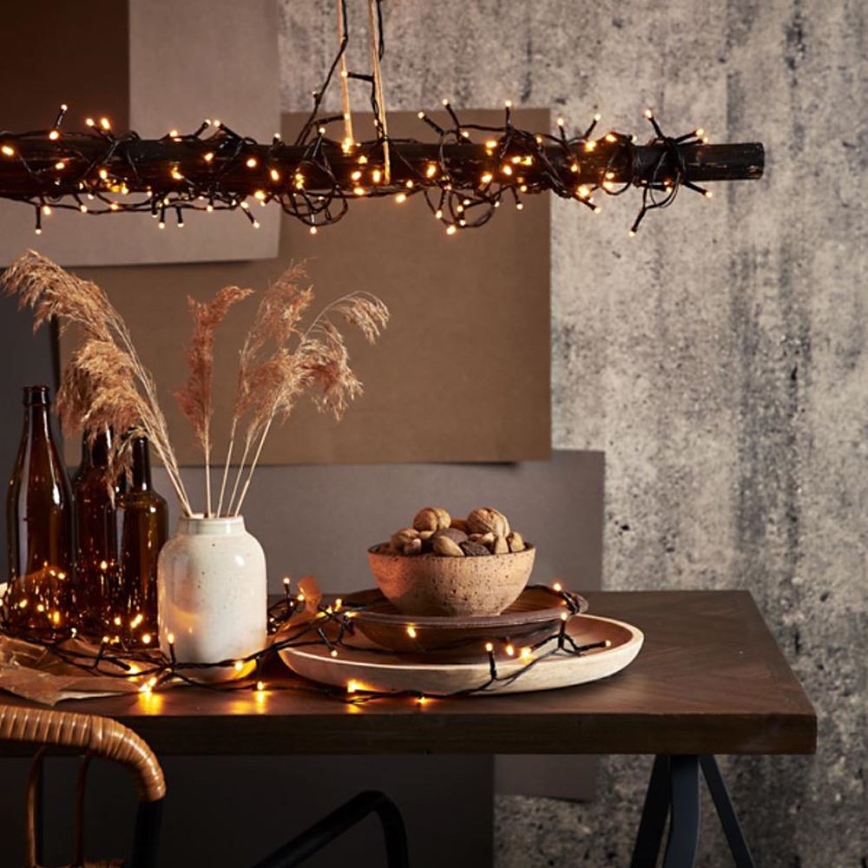 Eglo - Catena luminosa LED da esterno 1200xLED 29m IP44 bianco caldo