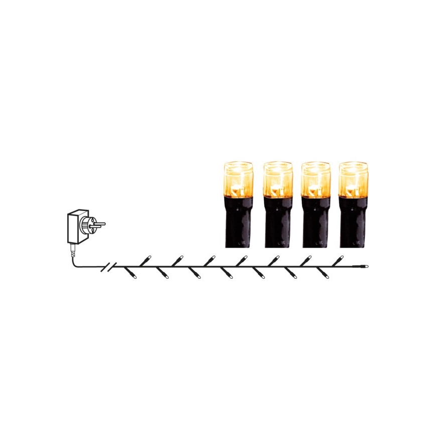 Eglo - Catena LED natalizia da esterno 180xLED 17,6m IP44 bianco caldo