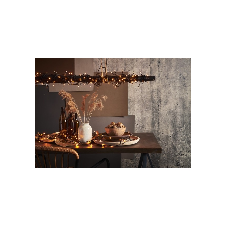 Eglo - Catena luminosa LED da esterno 80xLED 10,5m IP44 bianco caldo