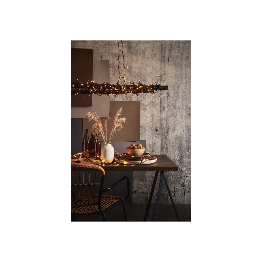 Eglo - Catena luminosa LED da esterno 80xLED 10,5m IP44 bianco caldo