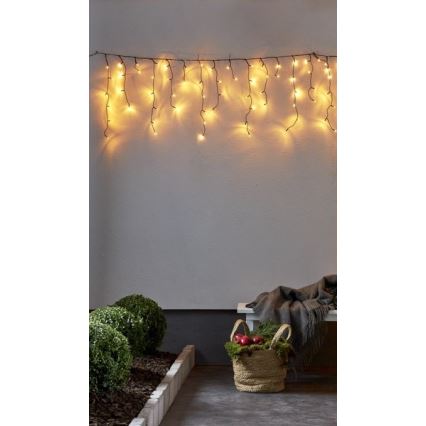 Eglo - Catena luminosa natalizia LED per esterni 240xLED 6,4m bianco caldo IP44