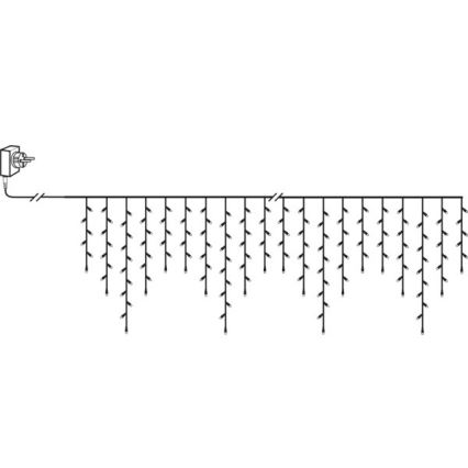 Eglo - Catena luminosa natalizia LED per esterni 240xLED 6,4m bianco caldo IP44