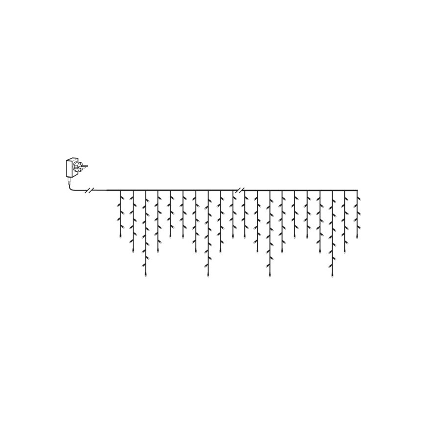 Eglo - Catena luminosa natalizia LED per esterni 240xLED 6,4m bianco caldo IP44