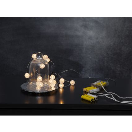 Eglo - Catena luminosa LED, 15 LED / 3x AA, 1,4 m