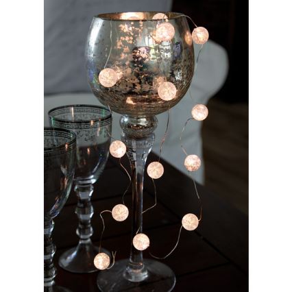 Eglo - Catena luminosa LED, 15 LED / 3x AA, 1,4 m