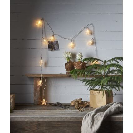 Eglo - catena luminosa natalizia LED 10xLED 2,1m bianco caldo