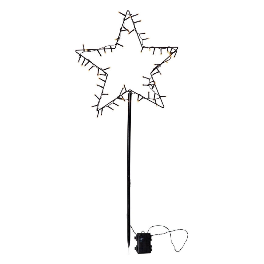 Eglo - Decorazione natalizia da esterno a LED/3xAA IP44 stella